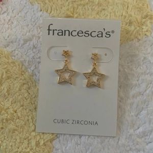 Francesca’s Gold Star Earrings